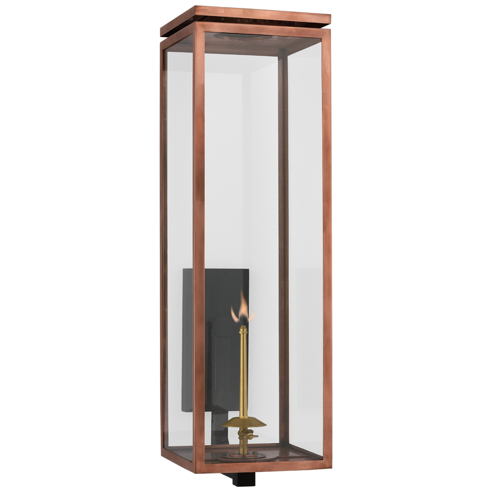 Fay Grande Bracketed Gas Wall Lantern-Visual Comfort-VISUAL-CHO 2562SC-CG-Wall LightingSoft Copper with Clear Glass-2-France and Son