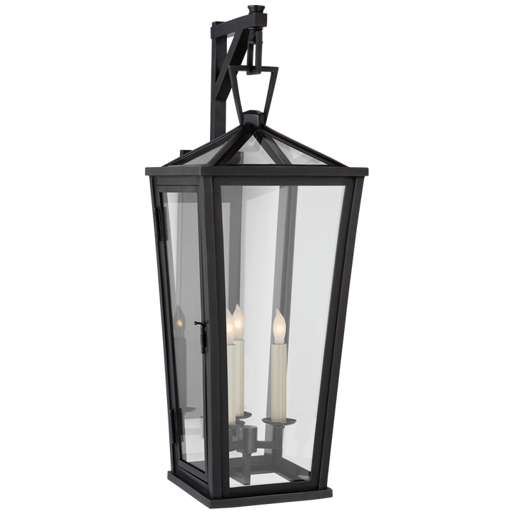 Daylin Bracketed Wall Lantern-Visual Comfort-VISUAL-CHO 2788BZ-CG-Wall LightingMedium-Tall-4-France and Son