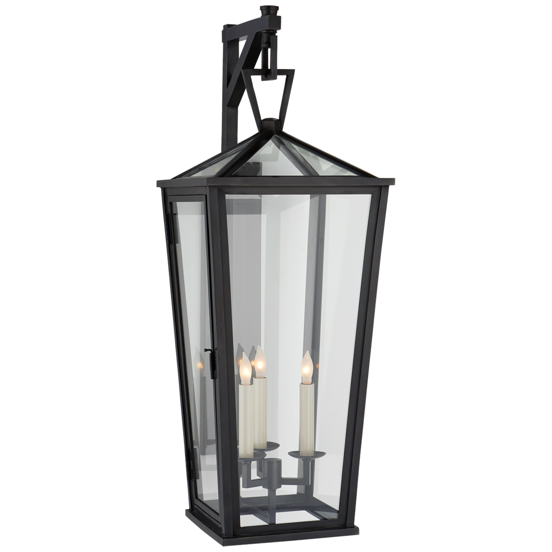 Daylin Bracketed Wall Lantern-Visual Comfort-VISUAL-CHO 2789BZ-CG-Wall LightingLarge-Tall-6-France and Son