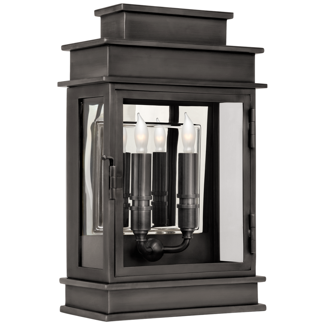 Linex Lantern Short-Visual Comfort-VISUAL-CHO 2908BZ-Wall LightingBronze-3-France and Son