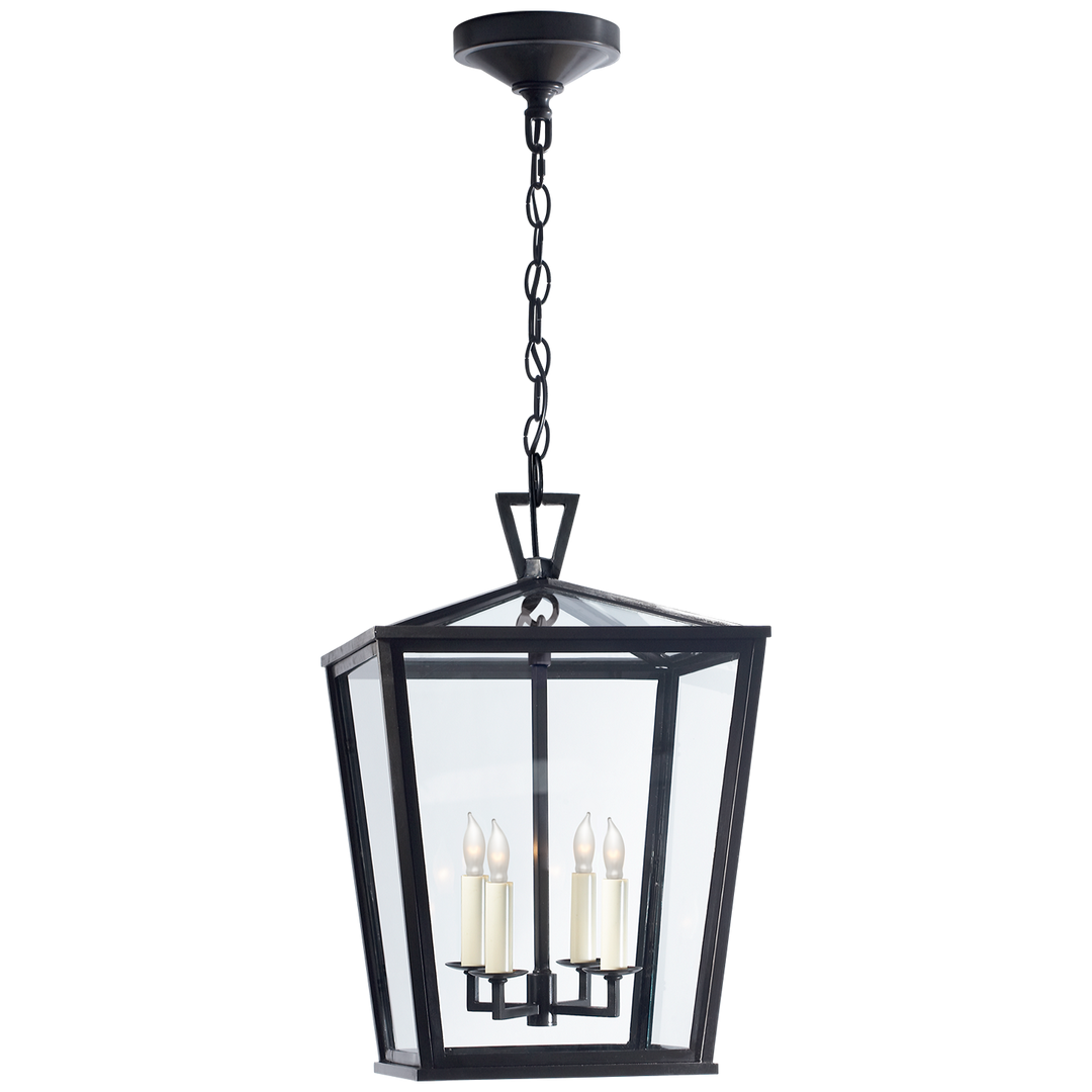 Daylin Hanging Lantern-Visual Comfort-VISUAL-CHO 5084BZ-PendantsSmall-1-France and Son