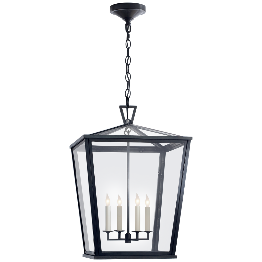 Daylin Hanging Lantern-Visual Comfort-VISUAL-CHO 5085BZ-PendantsMedium-2-France and Son