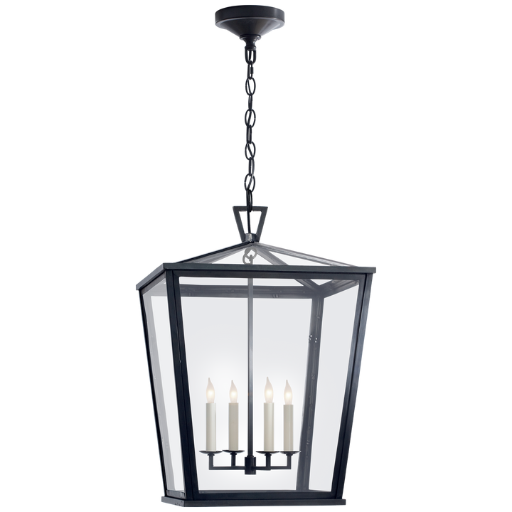 Daylin Hanging Lantern-Visual Comfort-VISUAL-CHO 5085BZ-PendantsMedium-2-France and Son