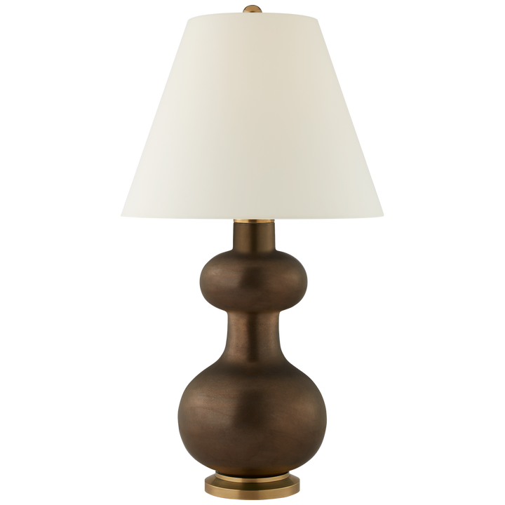 Chambell Table Lamp-Visual Comfort-VISUAL-CS 3606MBZ-PL-Table LampsMedium-Matte Bronze-4-France and Son