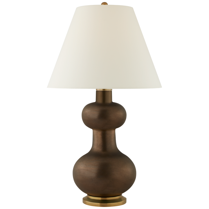 Chambell Table Lamp-Visual Comfort-VISUAL-CS 3607MBZ-PL-Table LampsLarge-Matte Bronze-8-France and Son