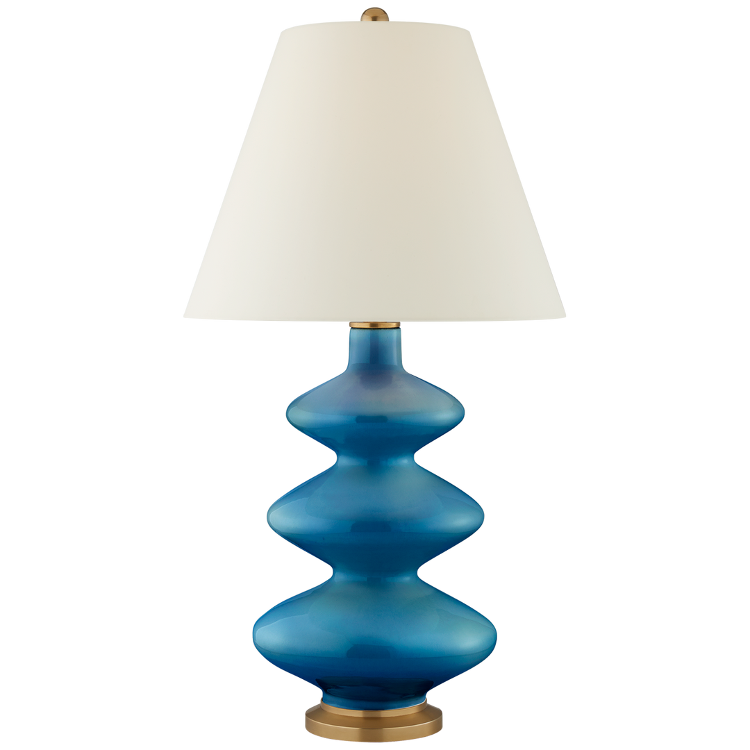 Sean Table Lamp-Visual Comfort-VISUAL-CS 3631AQC-PL-Table LampsMedium-Aqua Crackle-1-France and Son