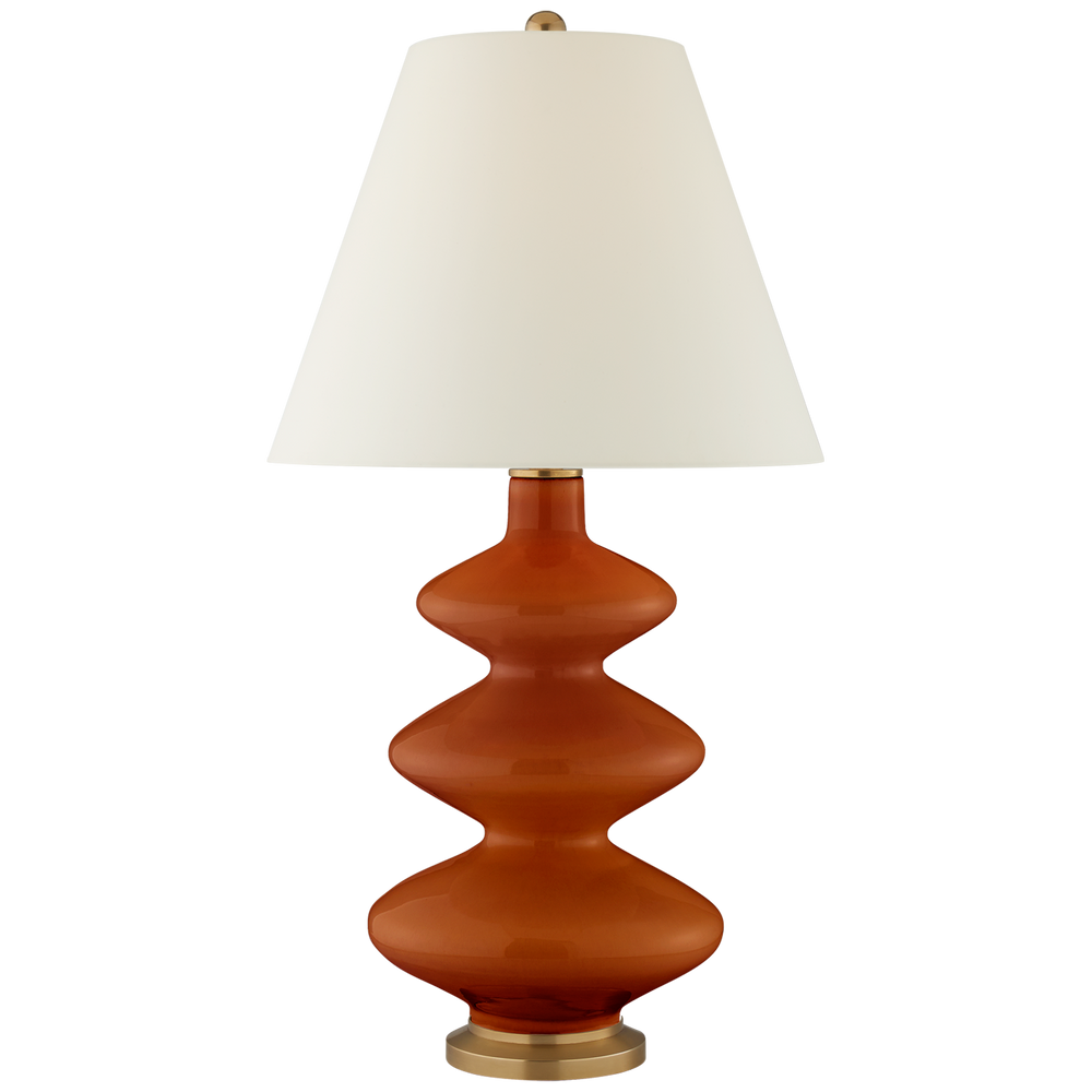 Sean Table Lamp-Visual Comfort-VISUAL-CS 3631CIN-PL-Table LampsMedium-Cinnabar-2-France and Son