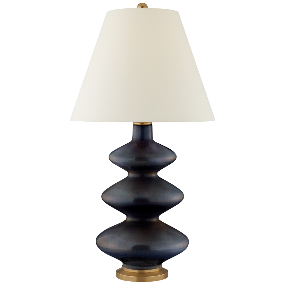 Sean Table Lamp-Visual Comfort-VISUAL-CS 3631MBB-PL-Table LampsMedium-Mixed Blue Brown-4-France and Son