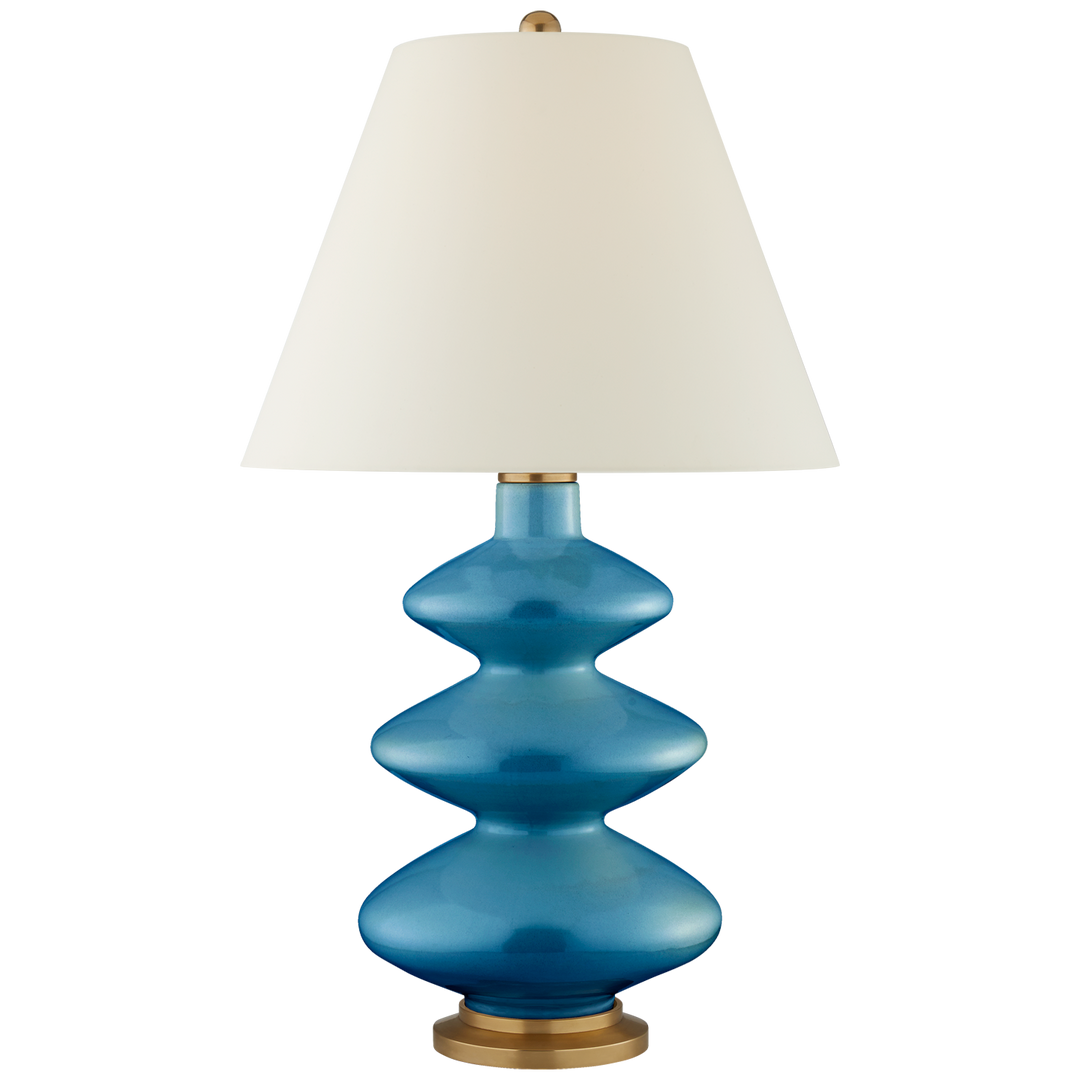 Sean Table Lamp-Visual Comfort-VISUAL-CS 3632AQC-PL-Table LampsLarge-Aqua Crackle-6-France and Son