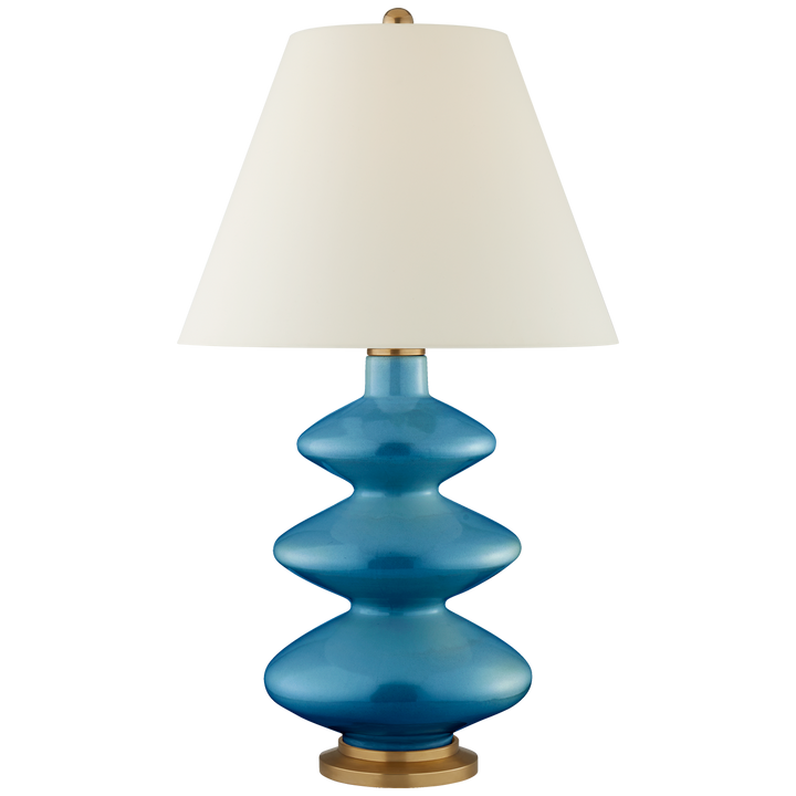 Sean Table Lamp-Visual Comfort-VISUAL-CS 3632AQC-PL-Table LampsLarge-Aqua Crackle-6-France and Son