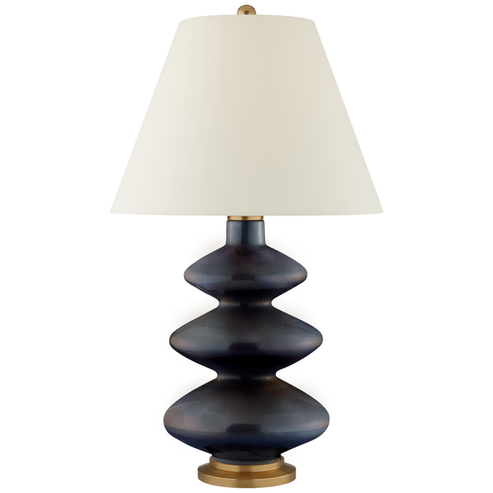 Sean Table Lamp-Visual Comfort-VISUAL-CS 3632MBB-PL-Table LampsLarge-Mixed Blue Brown-9-France and Son