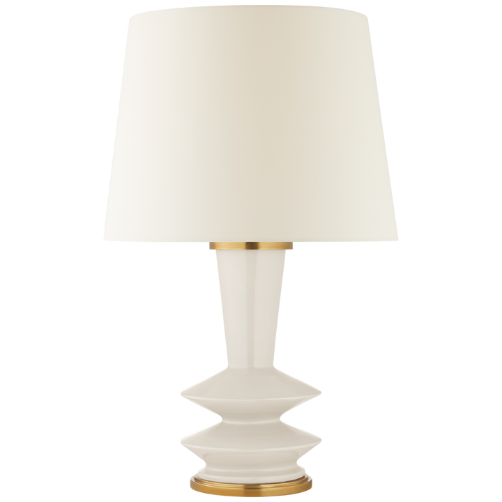 Westport Medium Table Lamp-Visual Comfort-VISUAL-CS 3646IVO-L-Table LampsIvory-Brass-2-France and Son