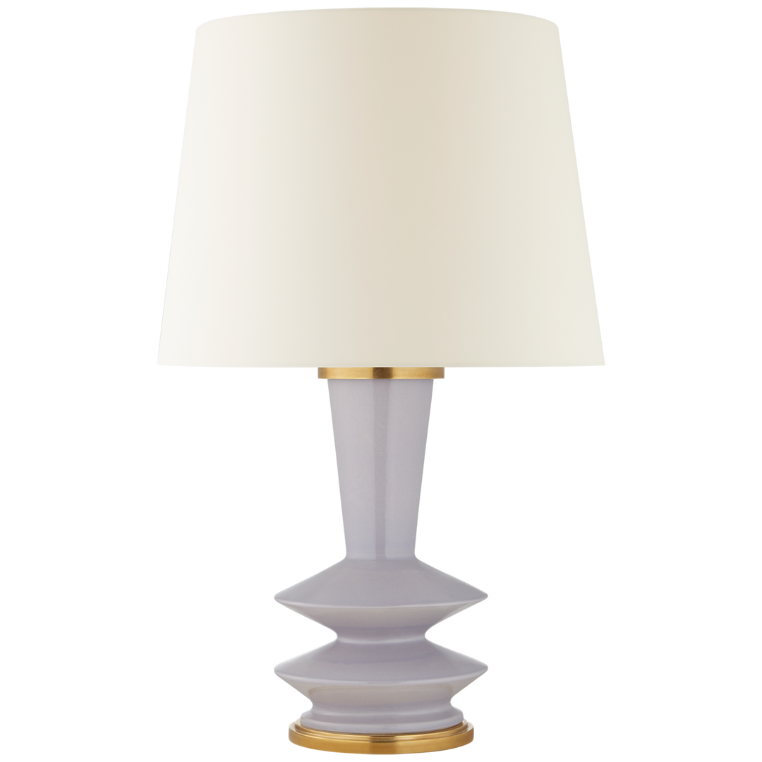 Westport Medium Table Lamp-Visual Comfort-VISUAL-CS 3646LLC-L-Table LampsLilac-Brass-3-France and Son