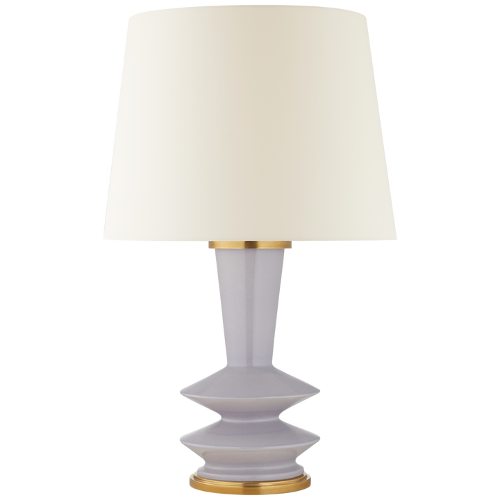 Westport Medium Table Lamp-Visual Comfort-VISUAL-CS 3646LLC-L-Table LampsLilac-Brass-3-France and Son