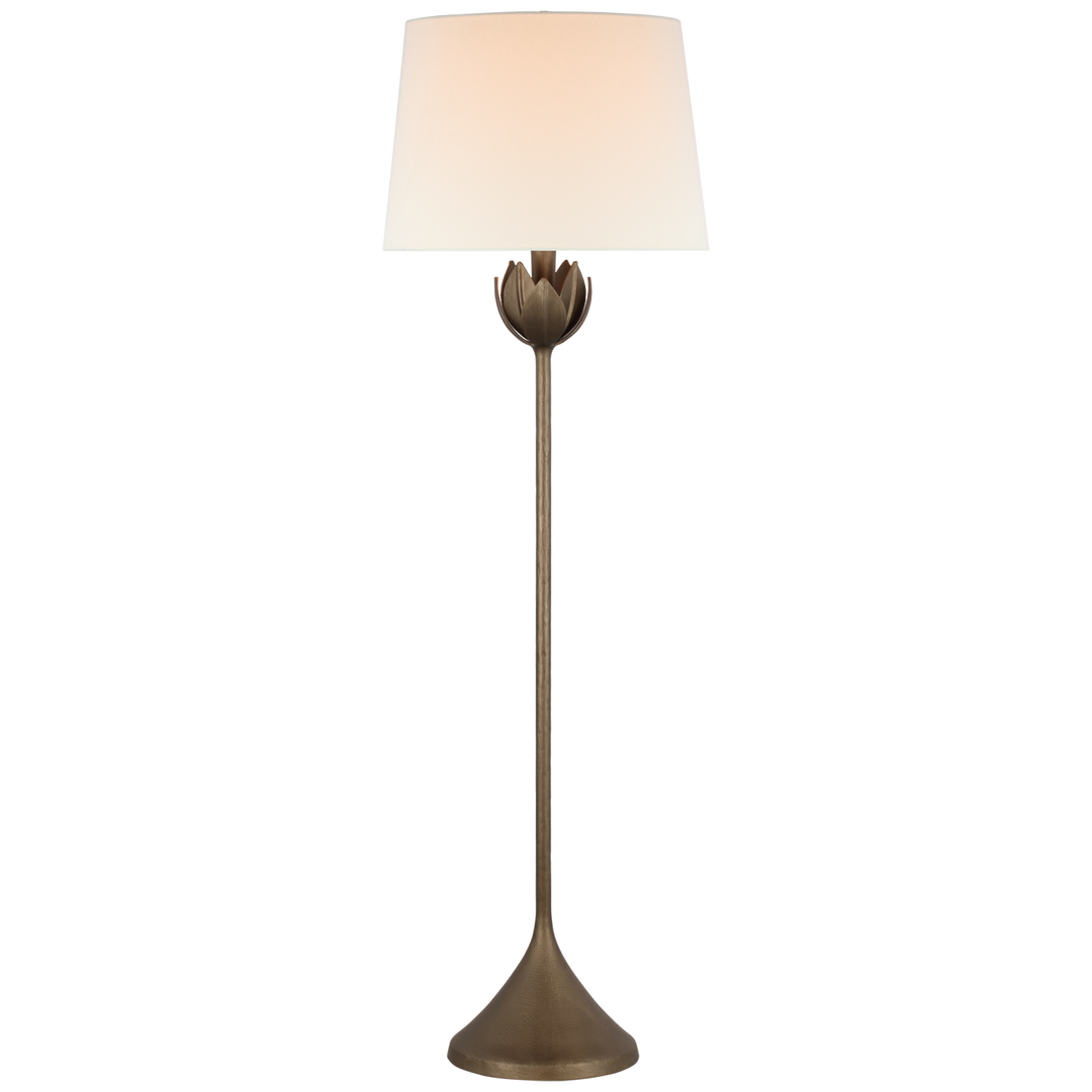 Alba Large Floor Lamp-Visual Comfort-VISUAL-JN 1002ABL-L-Floor LampsAntique Bronze Leaf-4-France and Son