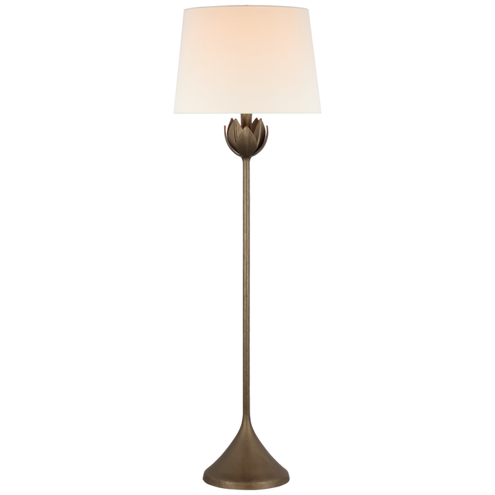 Alba Large Floor Lamp-Visual Comfort-VISUAL-JN 1002ABL-L-Floor LampsAntique Bronze Leaf-4-France and Son