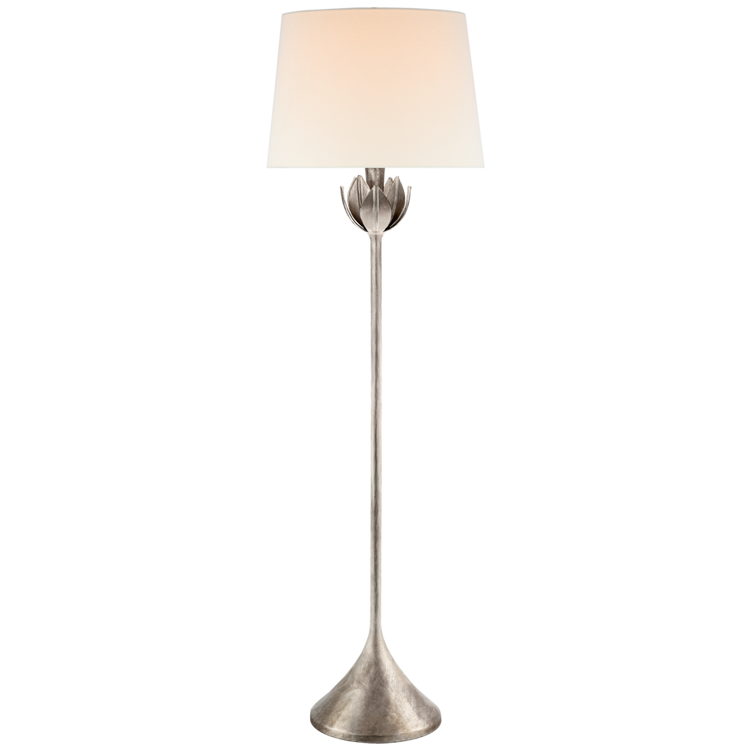 Alba Large Floor Lamp-Visual Comfort-VISUAL-JN 1002BSL-L-Floor LampsBurnished Silver Leaf-2-France and Son