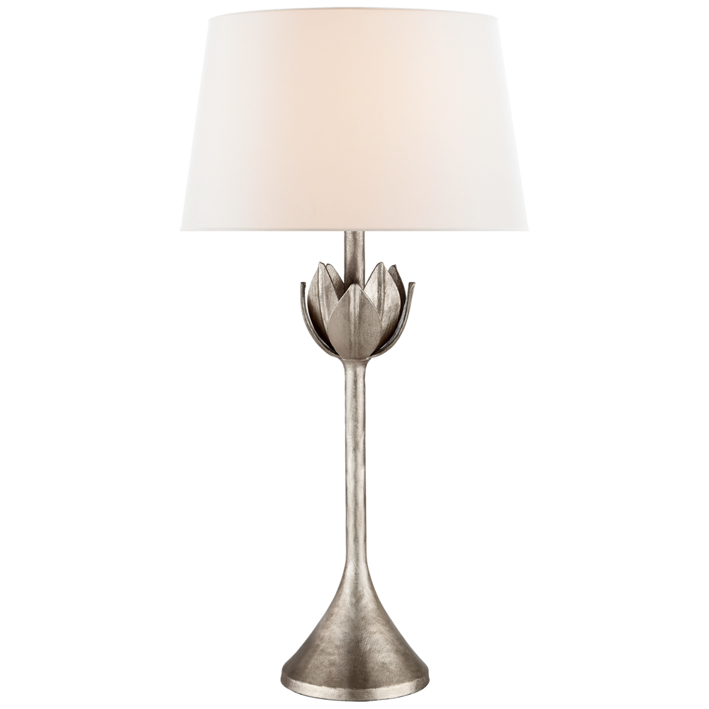 Arini Large Table Lamp-Visual Comfort-VISUAL-JN 3002BSL-L-Table LampsSingle-Burnished Silver Leaf-2-France and Son