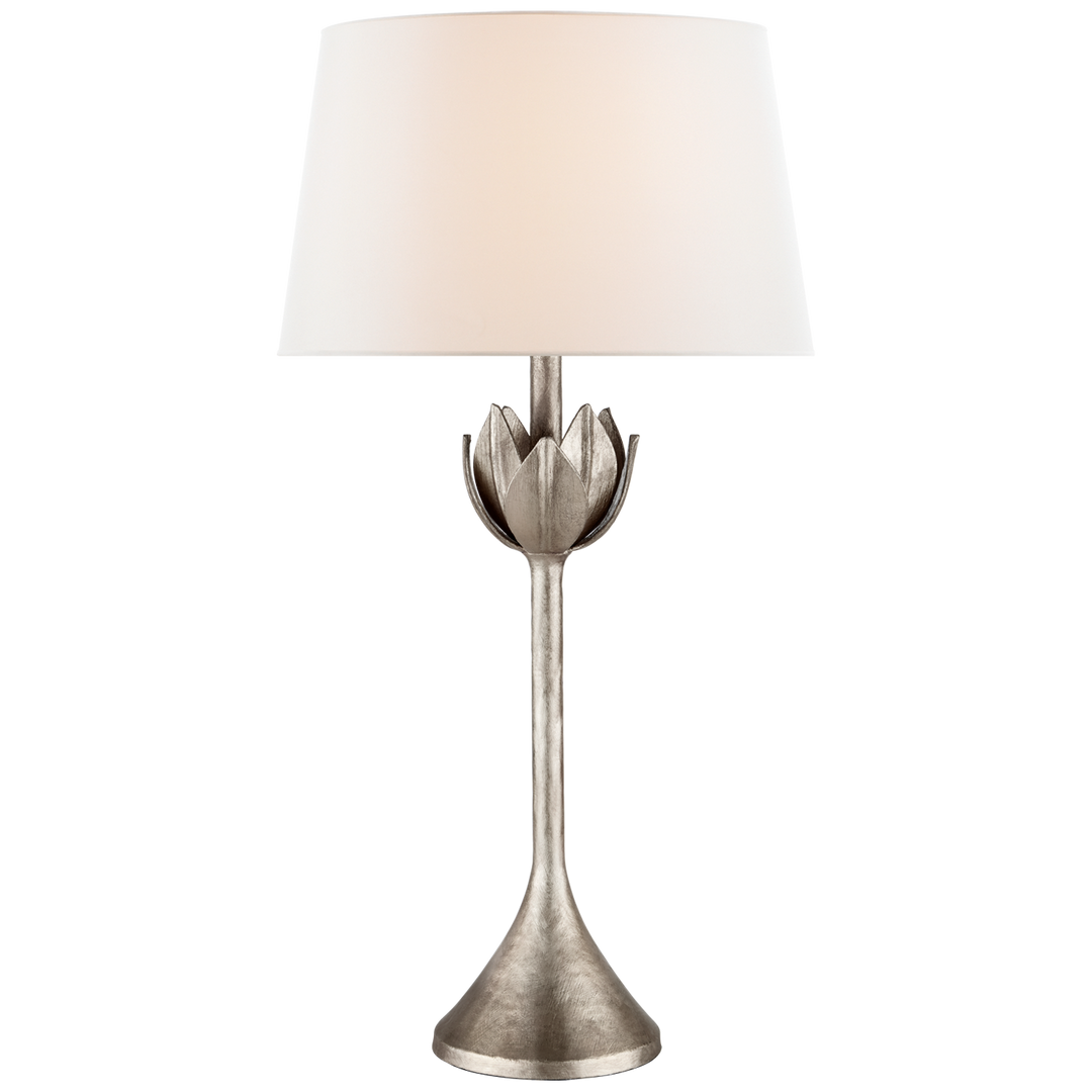 Arini Large Table Lamp-Visual Comfort-VISUAL-JN 3002BSL-L-Table LampsSingle-Burnished Silver Leaf-2-France and Son