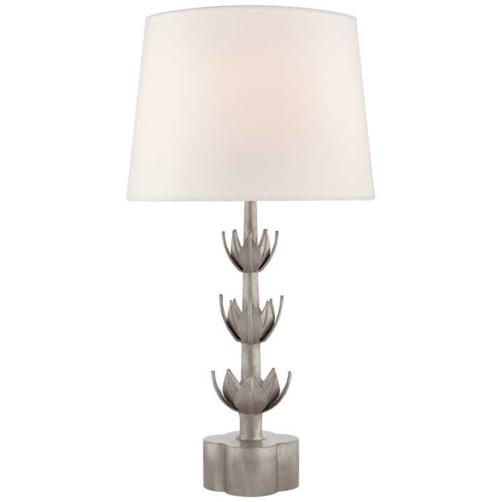 Arini Large Table Lamp-Visual Comfort-VISUAL-JN 3003BSL-L-Table LampsTriple-Burnished Silver Leaf-5-France and Son