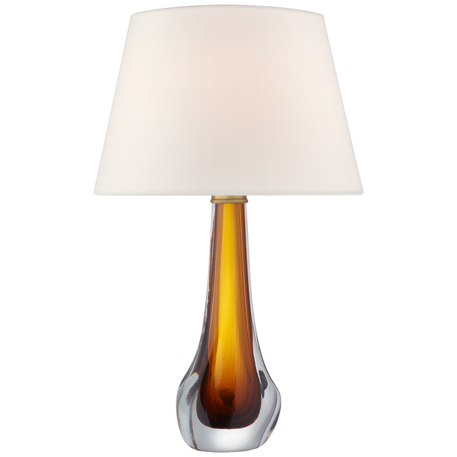 Chrusty Large Table Lamp-Visual Comfort-VISUAL-JN 3711AMB-L-Table LampsAmber Glass-1-France and Son