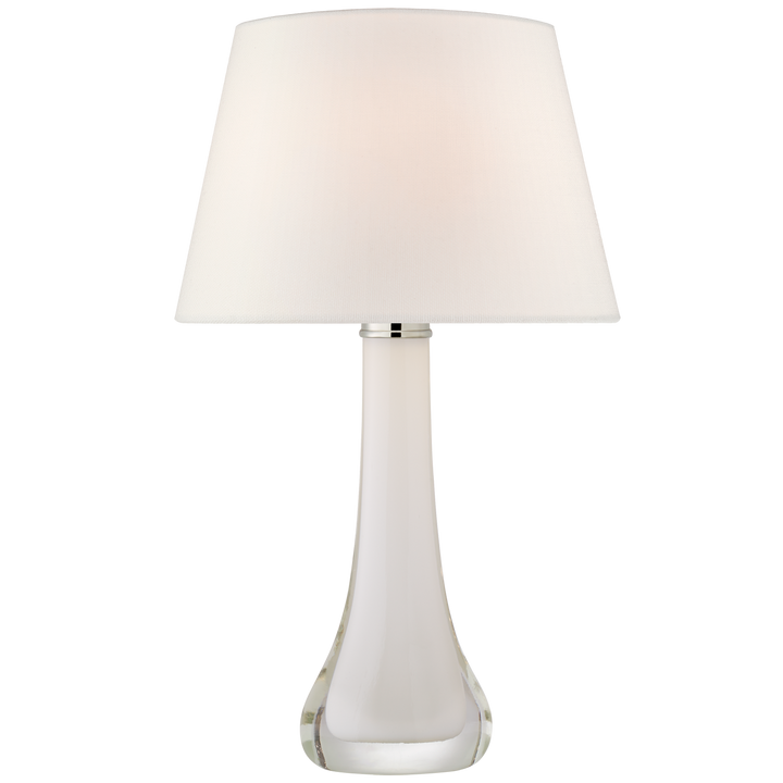 Chrusty Large Table Lamp-Visual Comfort-VISUAL-JN 3711WHT-L-Table LampsWhite Glass-4-France and Son