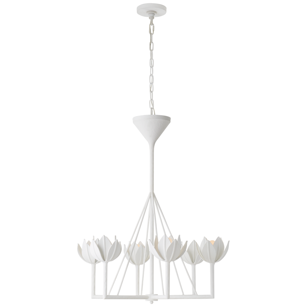 Astor Chandelier-Visual Comfort-VISUAL-JN 5003PW-ChandeliersSmall-Single Tier-Plaster White-3-France and Son
