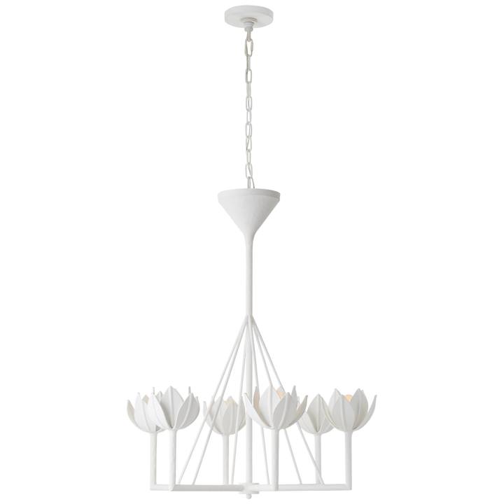 Astor Chandelier-Visual Comfort-VISUAL-JN 5003PW-ChandeliersSmall-Single Tier-Plaster White-3-France and Son