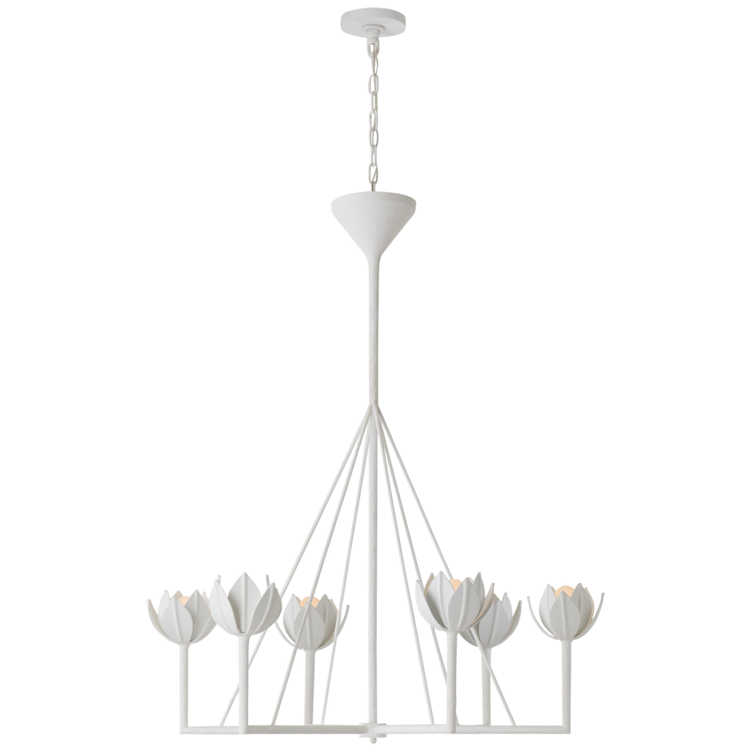 Astor Chandelier-Visual Comfort-VISUAL-JN 5005PW-ChandeliersMedium-Two Tier-Plaster White-6-France and Son
