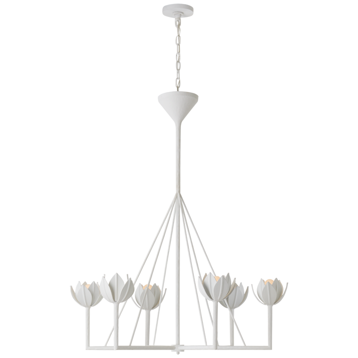 Astor Chandelier-Visual Comfort-VISUAL-JN 5005PW-ChandeliersMedium-Two Tier-Plaster White-6-France and Son