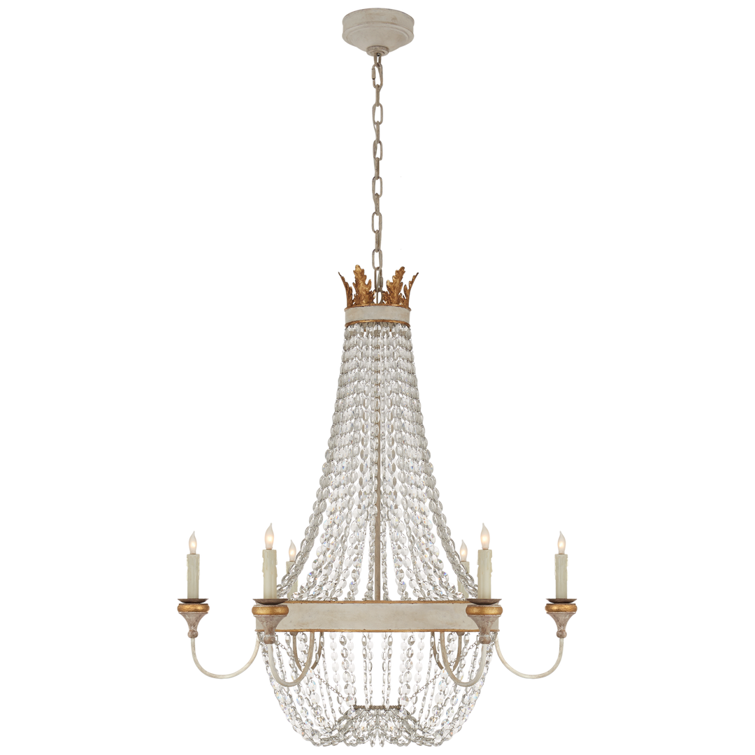 Ellona Chandelier-Visual Comfort-VISUAL-JN 5016VWG-CG-Chandeliers-1-France and Son