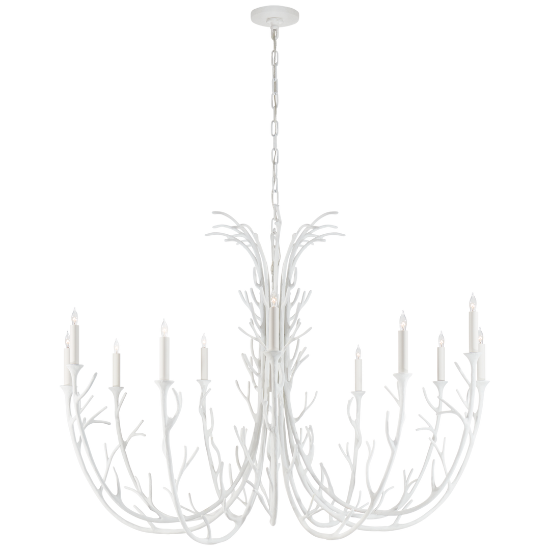 Safa Grande Chandelier-Visual Comfort-VISUAL-JN 5080PW-ChandeliersPlaster White-3-France and Son