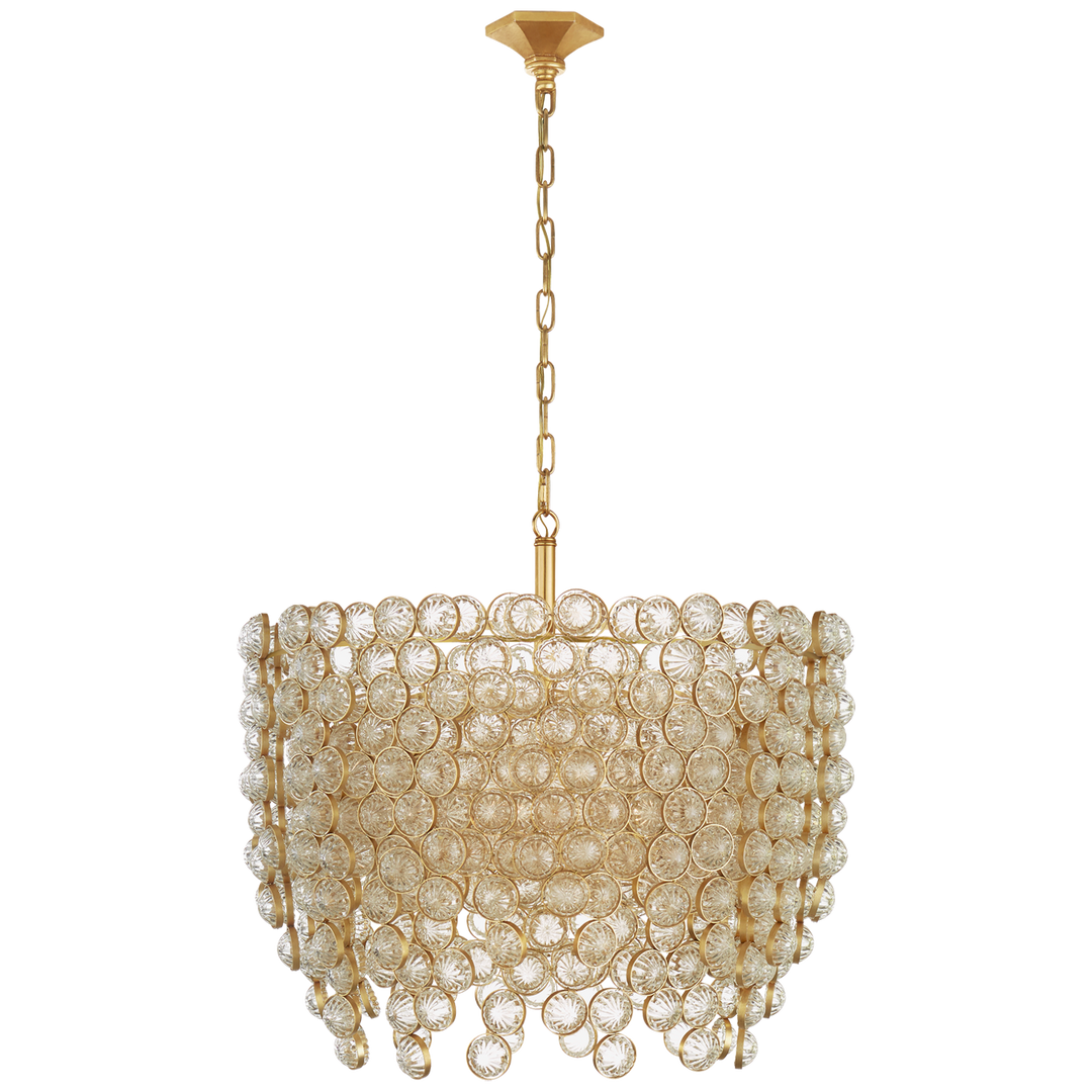 Miran Waterfall Chandelier-Visual Comfort-VISUAL-JN 5234G/CG-ChandeliersMedium-Gild and Crystal-4-France and Son