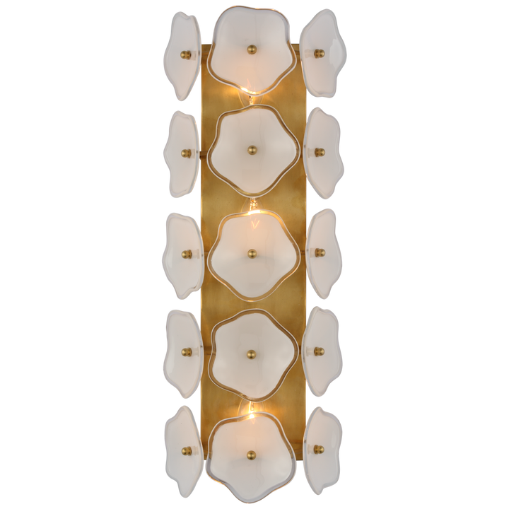 Lexus Sconce-Visual Comfort-VISUAL-KS 2066SB-CRE-Wall Lighting20"-Soft Brass-Cream Tinted Glass-8-France and Son