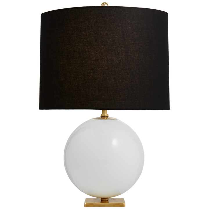 Eclipse Table Lamp-Visual Comfort-VISUAL-KS 3014CRE-BL-Table LampsCream-Black Linen-3-France and Son