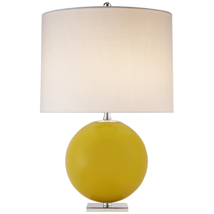 Eclipse Table Lamp-Visual Comfort-VISUAL-KS 3014YL-L-Table LampsYellow-Cream Linen-6-France and Son