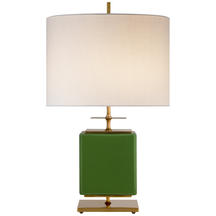 Bryson Table Lamp-Visual Comfort-VISUAL-KS 3043GRN-L-Table LampsSmall-Green-Cream-1-France and Son