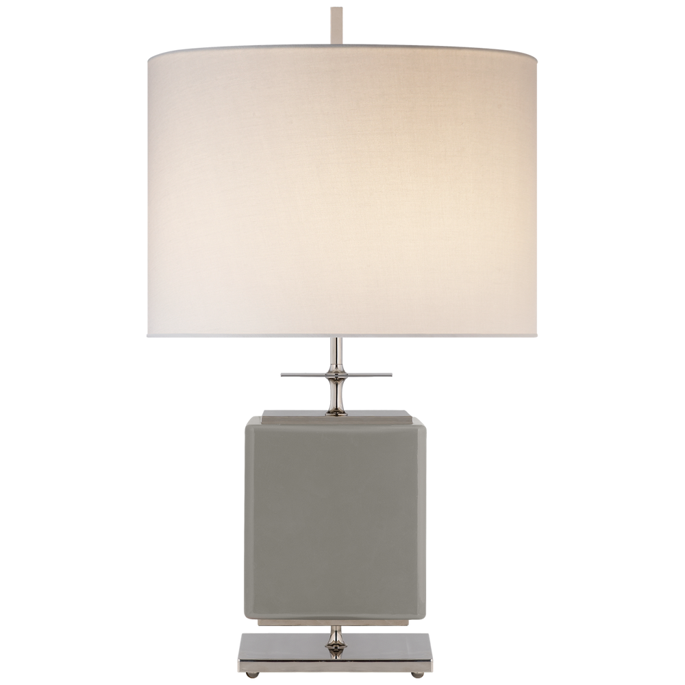 Bryson Table Lamp-Visual Comfort-VISUAL-KS 3043GRY-L-Table LampsSmall-Grey-Cream-2-France and Son