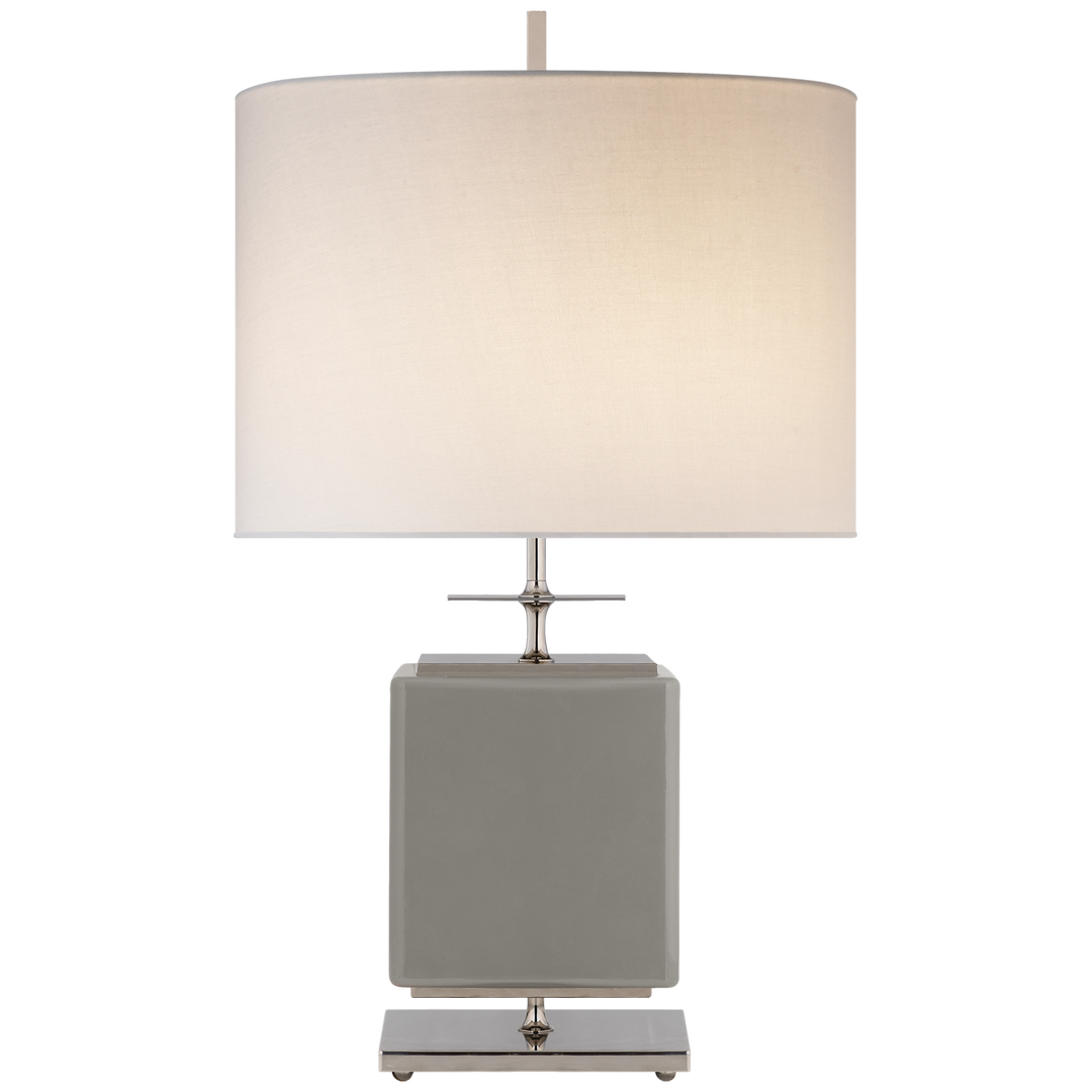 Bryson Table Lamp-Visual Comfort-VISUAL-KS 3043GRY-L-Table LampsSmall-Grey-Cream-2-France and Son