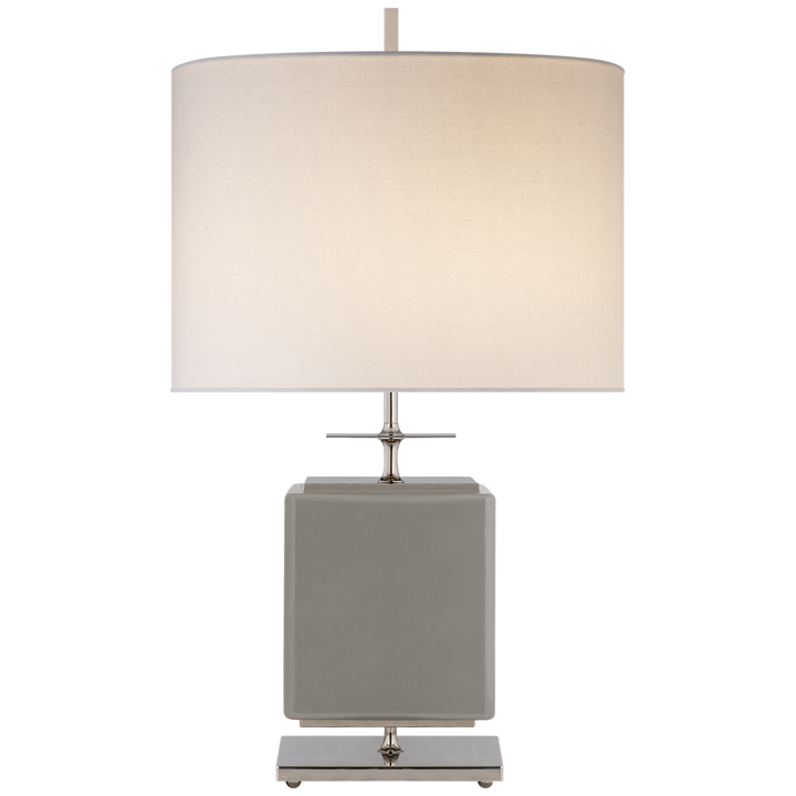 Bryson Table Lamp-Visual Comfort-VISUAL-KS 3043GRY-L-Table LampsSmall-Grey-Cream-2-France and Son