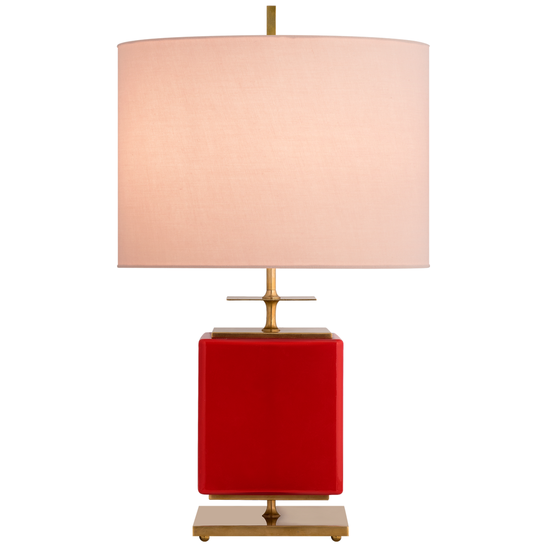 Bryson Table Lamp-Visual Comfort-VISUAL-KS 3043MSH-PK-Table LampsSmall-Maraschino-Pink-3-France and Son