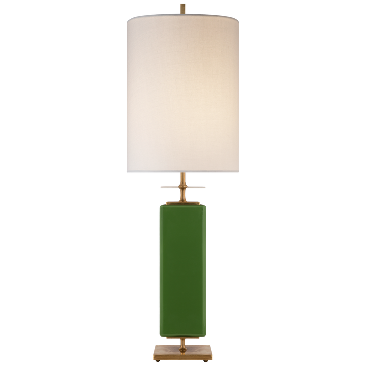 Bryson Table Lamp-Visual Comfort-VISUAL-KS 3044GRN-L-Table LampsTall-Green-Cream-5-France and Son