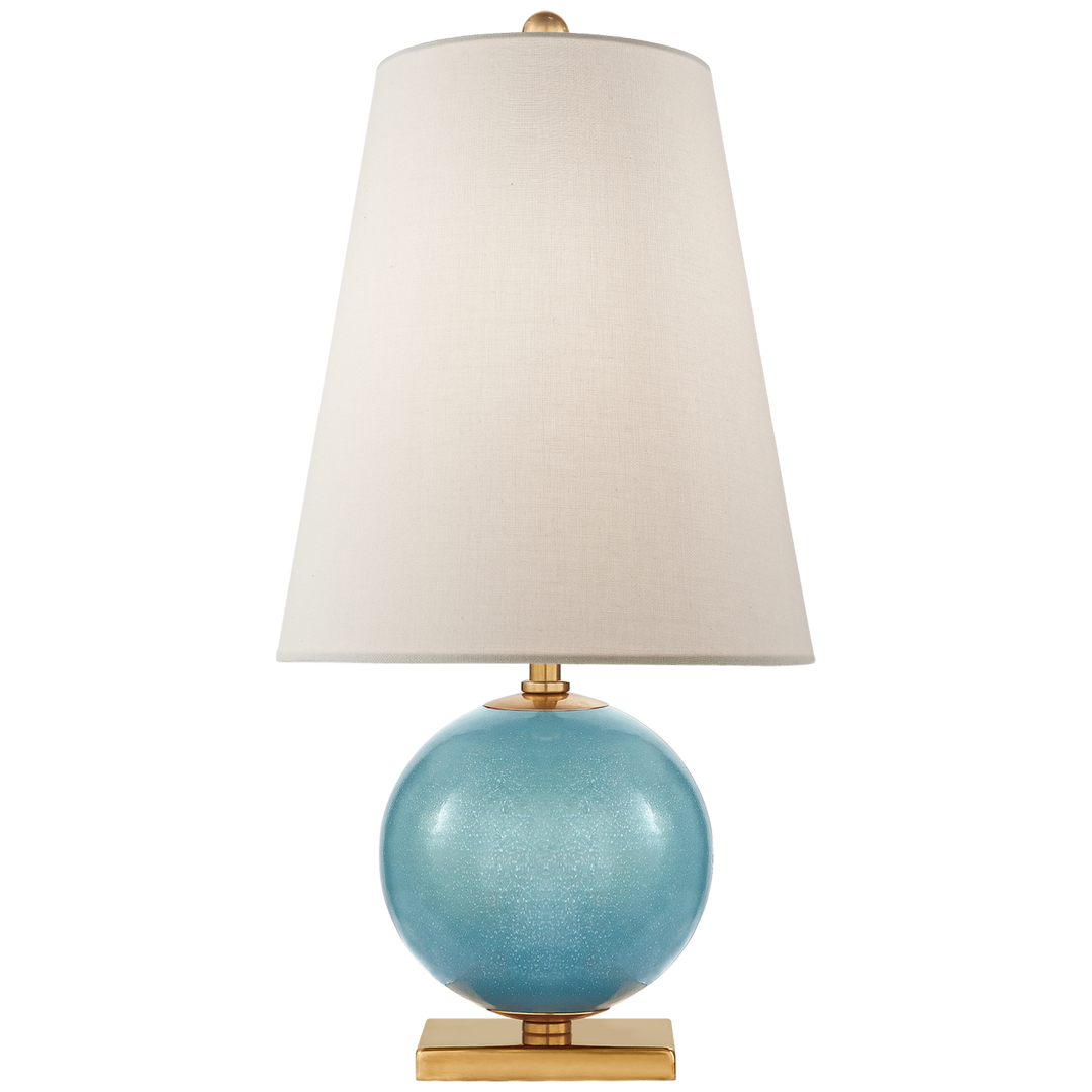 Choice Mini Accent Lamp-Visual Comfort-VISUAL-KS 3101STU-L-Table LampsSandy Turquoise-4-France and Son