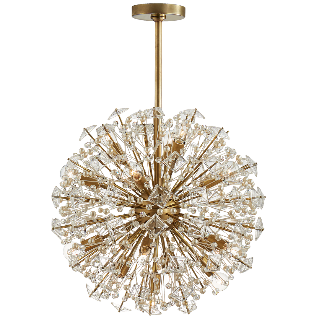 Delbert Chandelier-Visual Comfort-VISUAL-KS 5005SB-CG-ChandeliersMedium-Soft Brass-5-France and Son