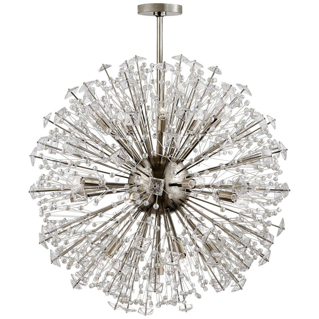 Delbert Chandelier-Visual Comfort-VISUAL-KS 5006PN-CG-ChandeliersLarge-Polished Nickel-6-France and Son