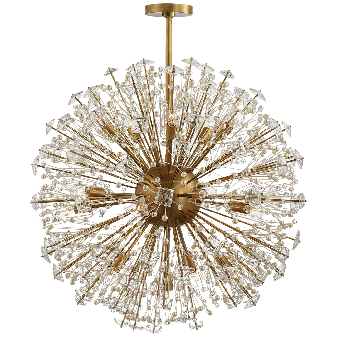 Delbert Chandelier-Visual Comfort-VISUAL-KS 5006SB-CG-ChandeliersLarge-Soft Brass-7-France and Son