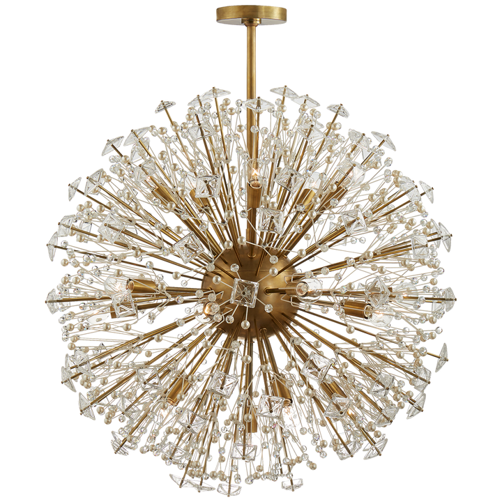 Delbert Chandelier-Visual Comfort-VISUAL-KS 5006SB-CG-ChandeliersLarge-Soft Brass-7-France and Son