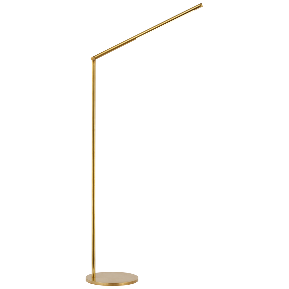 Corna Large Articulating Floor Lamp-Visual Comfort-VISUAL-KW 1415AB-Floor LampsAntique-Burnished Brass-2-France and Son