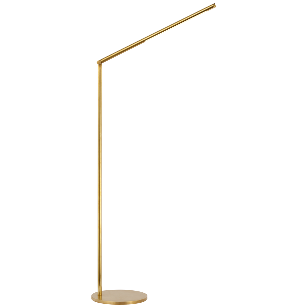 Corna Large Articulating Floor Lamp-Visual Comfort-VISUAL-KW 1415AB-Floor LampsAntique-Burnished Brass-2-France and Son