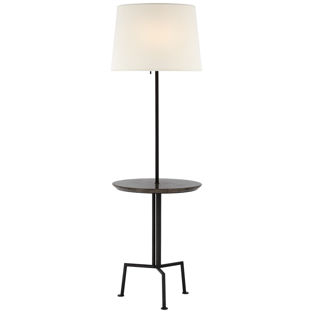 Talivin Large Tray Floor Lamp-Visual Comfort-VISUAL-KW 1900AI/GYM-L-Floor Lamps-1-France and Son